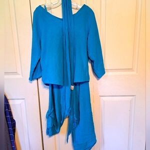 Oh My Gauze  3 piece set, 1= small teal beach, cruise perfect